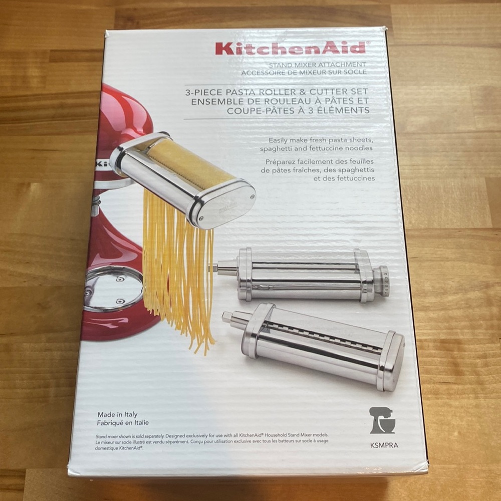 KitchenAid 3 piece Pasta Roller Attachment - NEW IN BOX